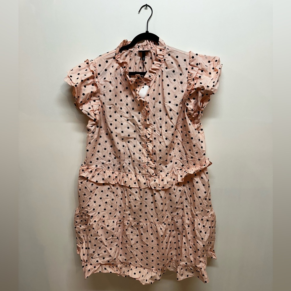 Who What Wear XL Dolly Dots Dress
